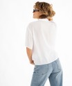 Chemise manches courtes ample et fluide femme[MISSING]